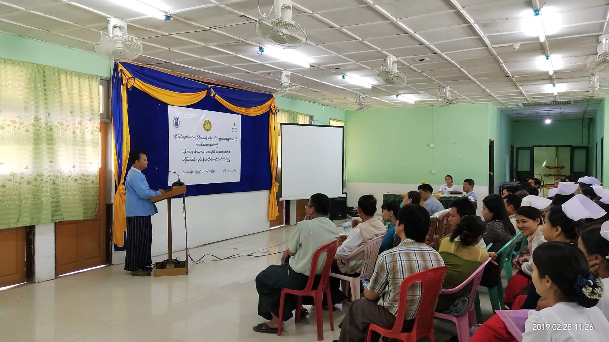 Addressing opening speech by Dr. Kyaw Naing Win DMO